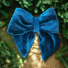 Load image into Gallery viewer, Velvet Bow Teal