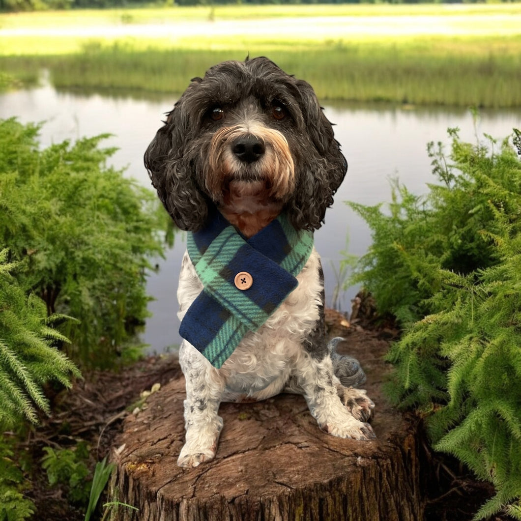 Blue/ Green Tartan Scarf